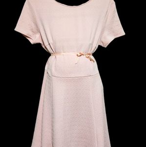 Light Pink Forever 21 Midi Dress - Casual/Formal